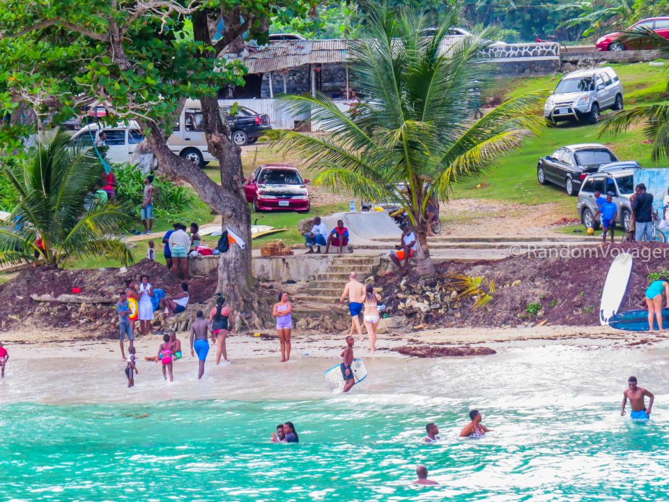 Boston Bay Beach - some of the island's best jerk meats are available here