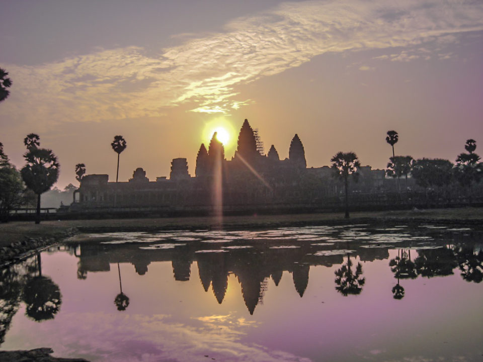 Sunrise at Angkor Wat - a famous site never to be missed