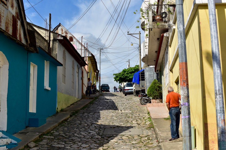 Streets lined with these kinds of cobblestones.