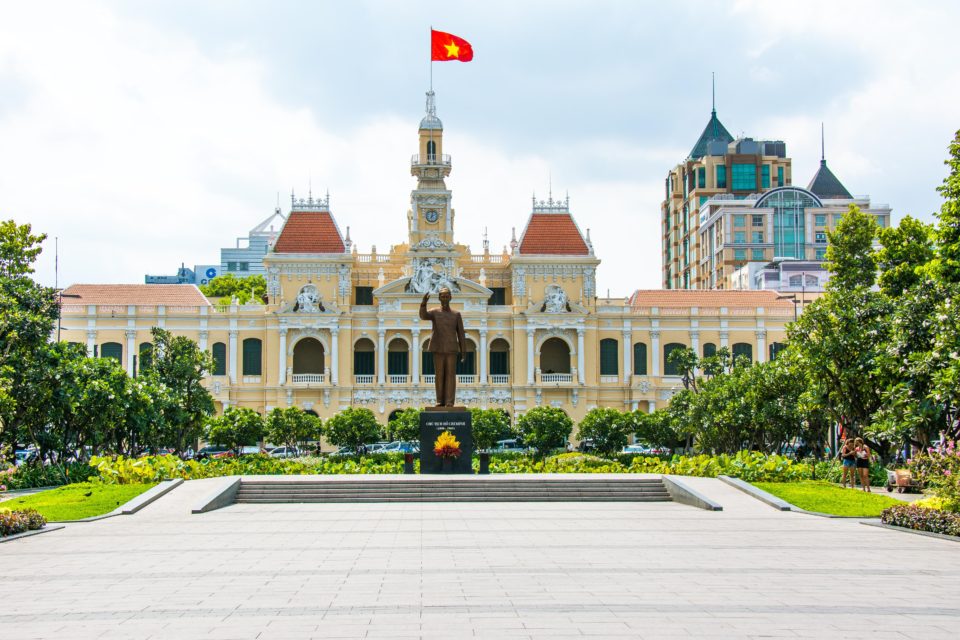 Ho Chi Minh City People's Committee Building was built in 1908 as Hotel De Ville 