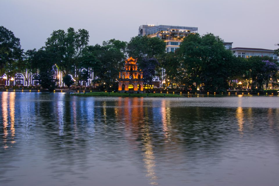 Hoam Kiem lake is the historic center of Hanoi and is located near the French Quarters