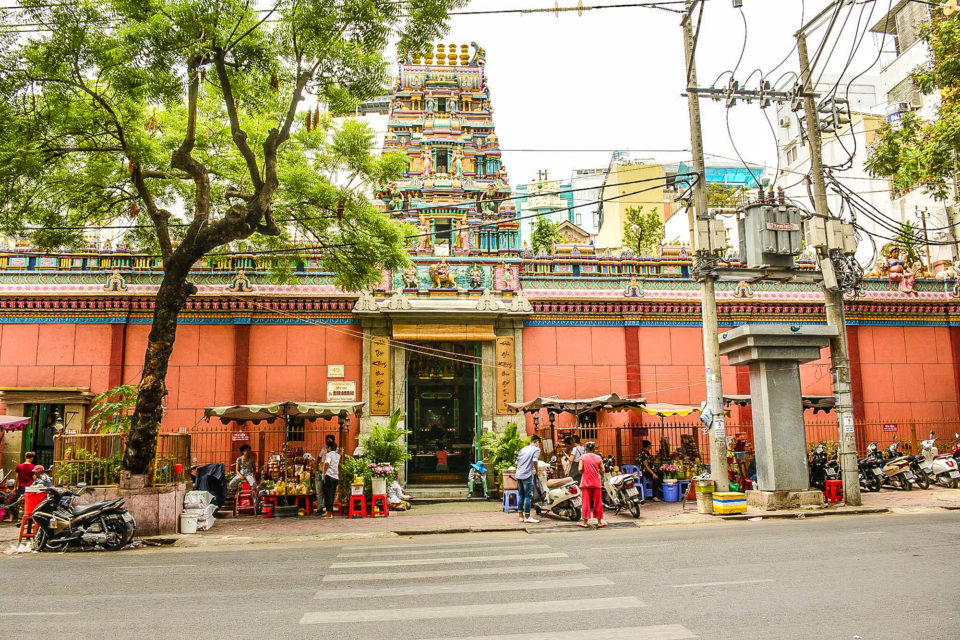 Mariamman temple built by Tamil traders in 19th century in Ho Chi Minh City(aka Saigon)