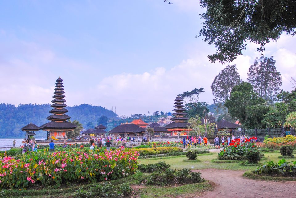 Left to Right - 3 storey Pelinggih - Pura Lingga Petak, 11 storey Pelinggih - Telengin Segara, 7 storey Pelinggih - Pura Penataran Agung