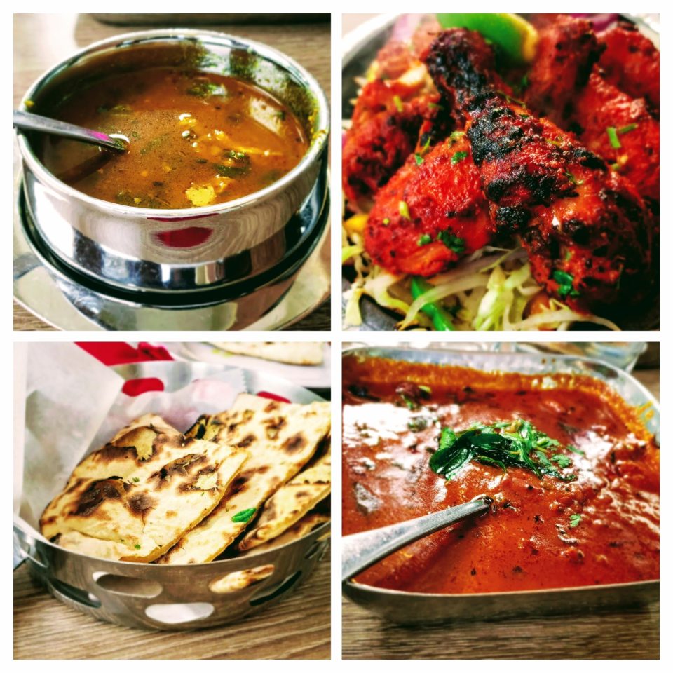 Sample cheat meal what I used to do - Tandoor roti + Chicken soup + Tandoor chicken (3 pieces) + Chettinad garlic curry