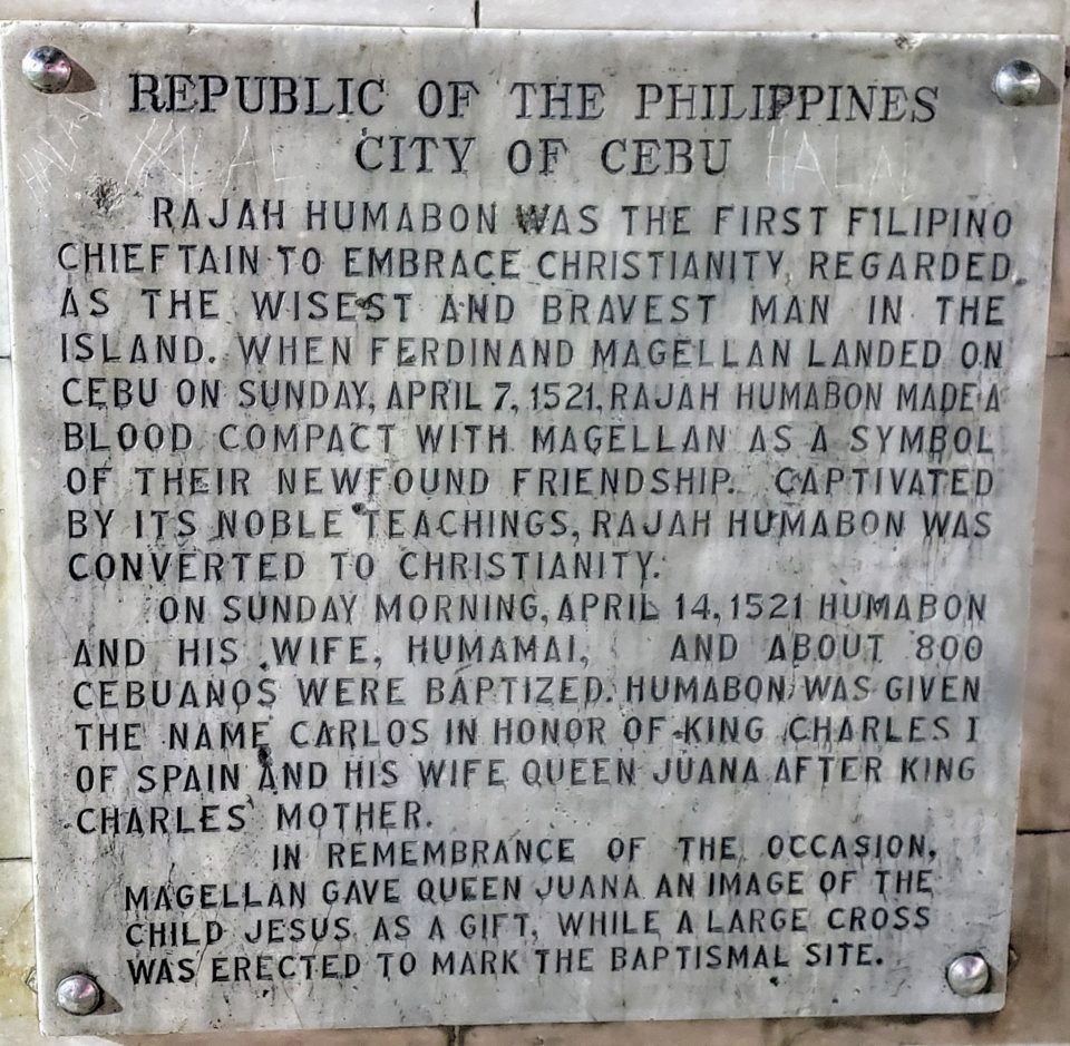 Plaque at the monument