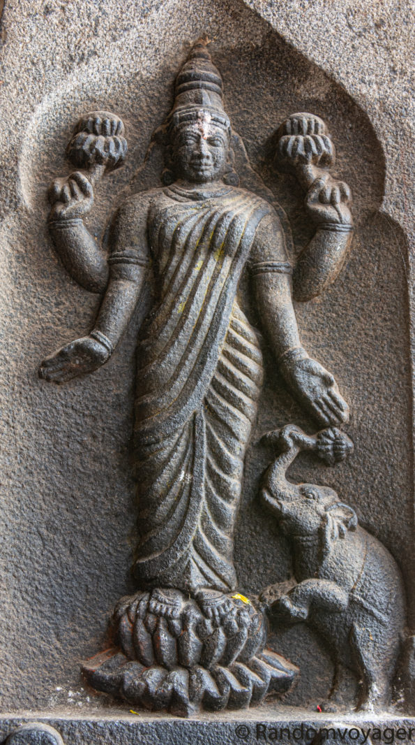 Pic of Mother Lakshmi from Akhilandeswari-Jambukeswarar Temple, Thiruvaanaikaaval, Tamilnadu, India